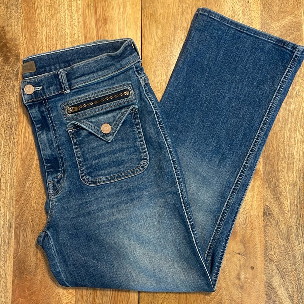 MOTHER The Insider Crop Point Denim